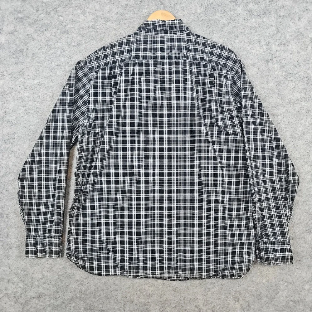 J Crew Men's Gray Plaid Dress Shirt Size XL 17-17‎ 1/2 Button Down 100% Cotton